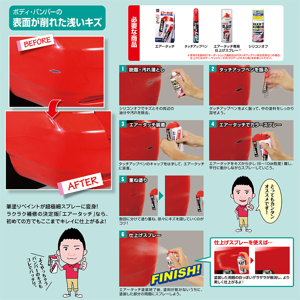 ソフト99 タッチアップペン T-5(トヨタ050 スーパーホワイト)12ml
